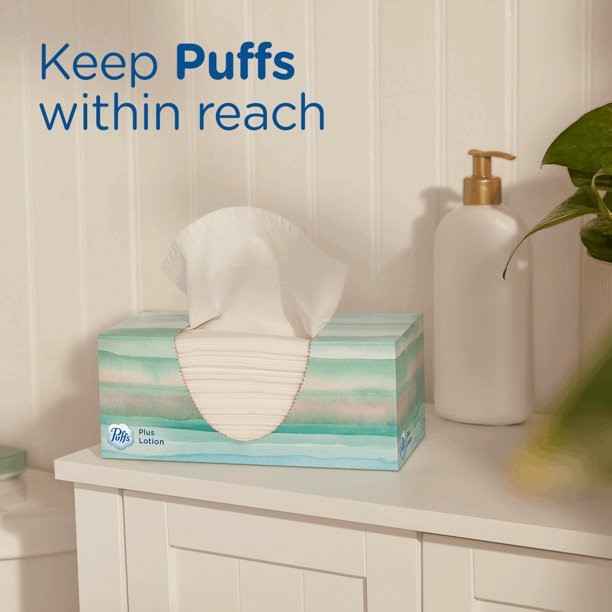 Pañuelos desechables PUFFS 6 cajas x 124 unds - imagen adicional