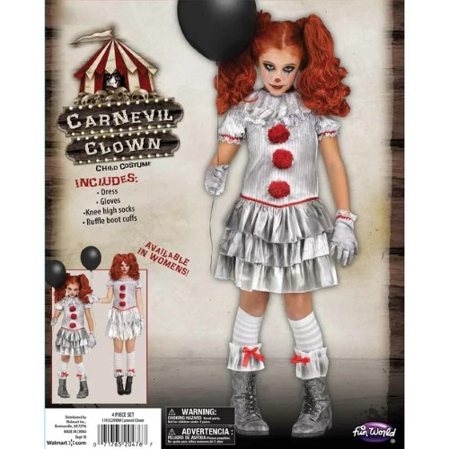 Disfraz de payasita Pennywise Fun World - imagen adicional
