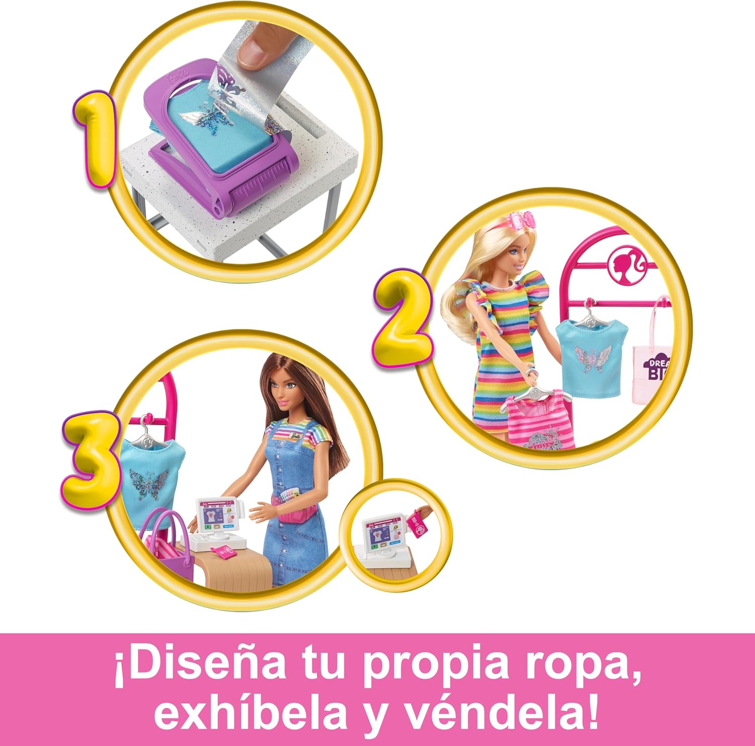 Barbie Boutique diseñadora de modas HKT78 - imagen adicional