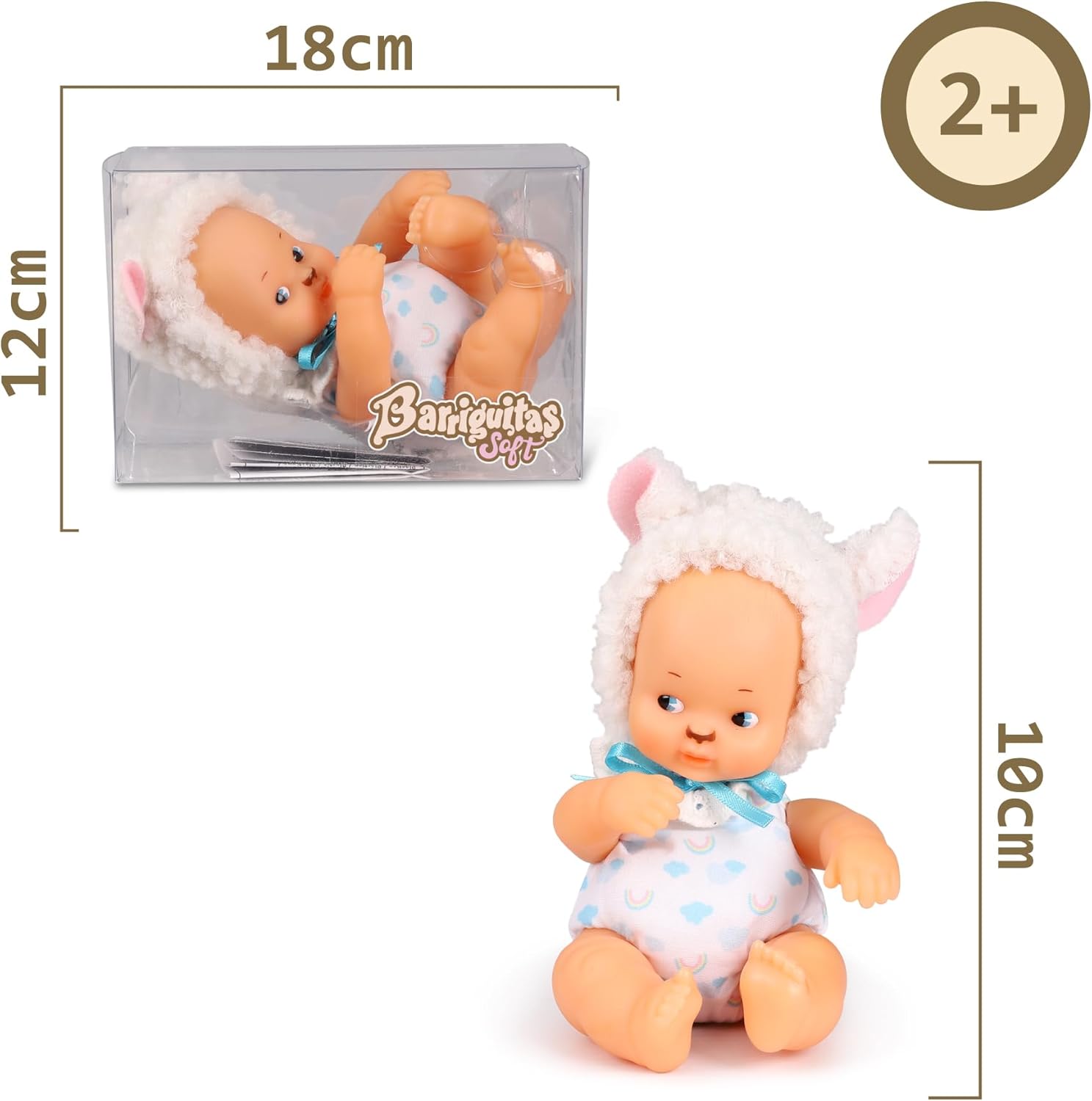 Barriguitas Soft bebé ratoncita BFG10301 - imagen adicional