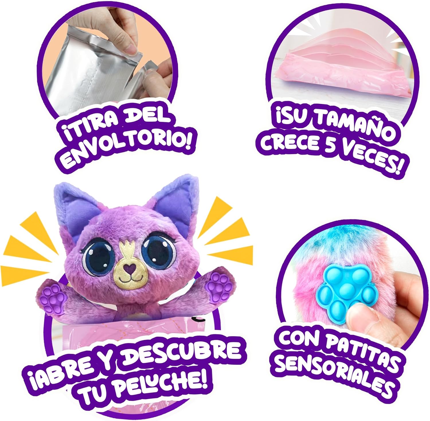 Peluche mágico Bubblepops ajolote sandía - imagen adicional