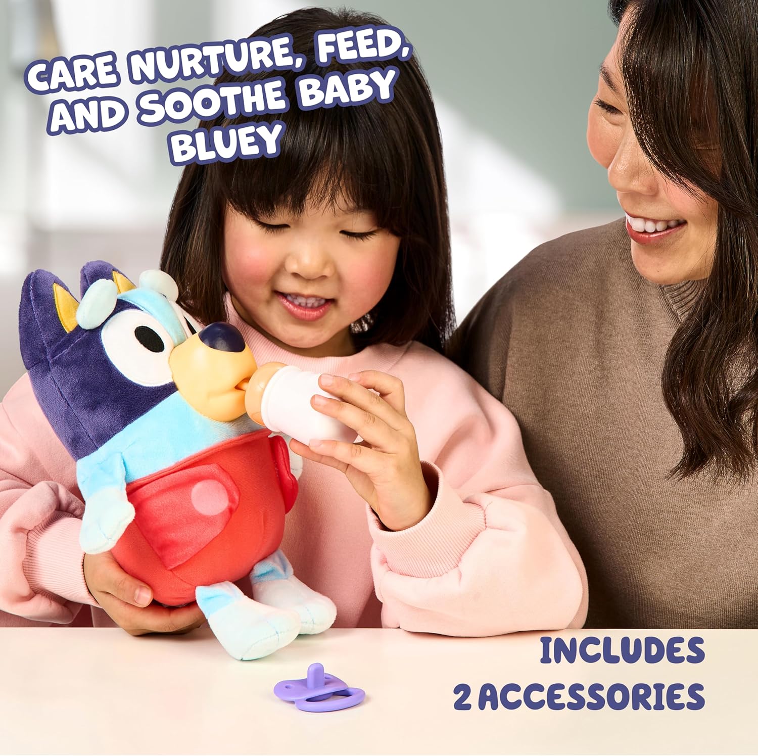 Bluey peluche interactivo de Bluey Bebé cuidaditos - imagen adicional