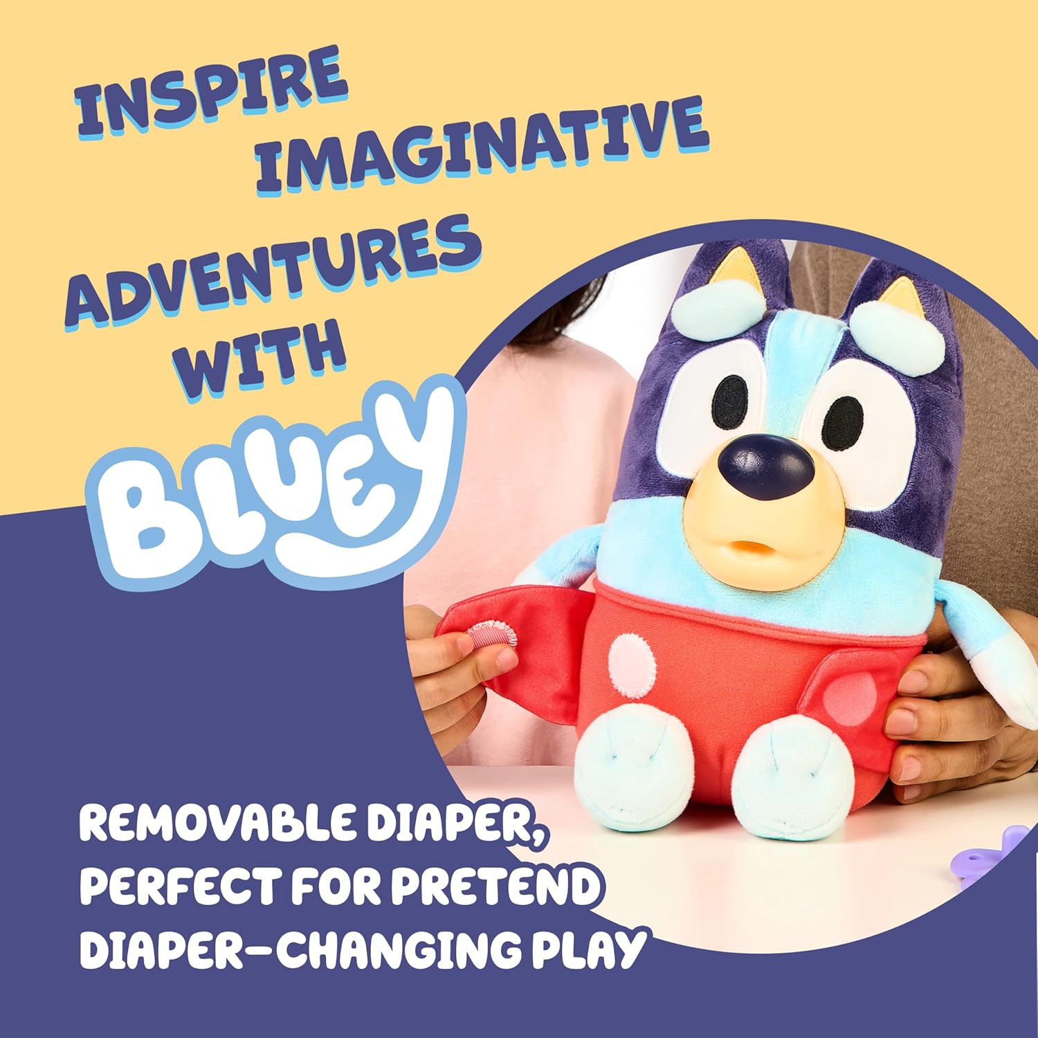 Bluey peluche interactivo de Bluey Bebé cuidaditos - imagen adicional