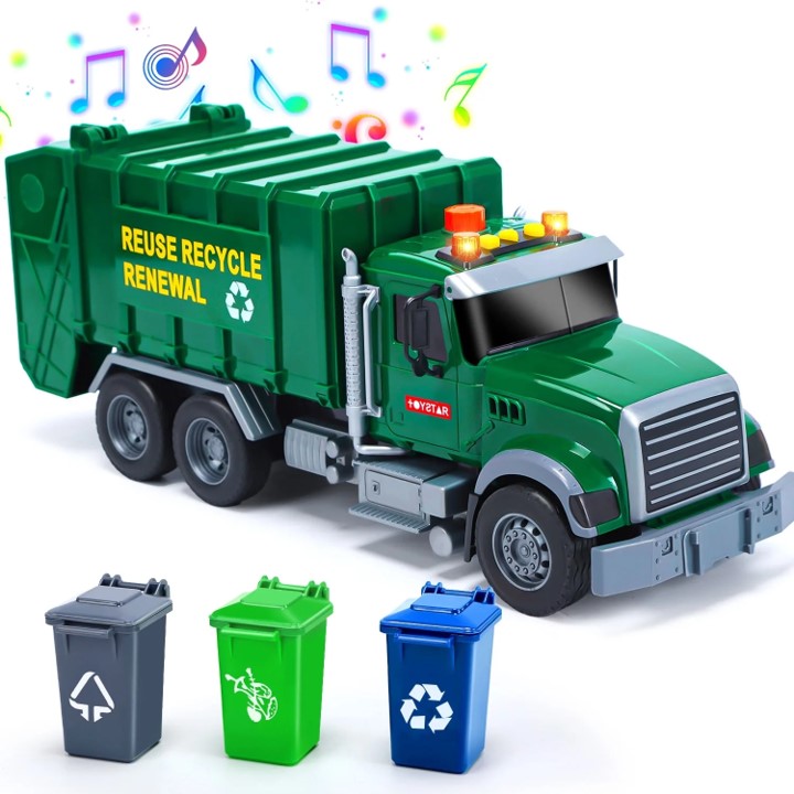 Camión de la basura compactadora de juguete JoyStone - imagen adicional