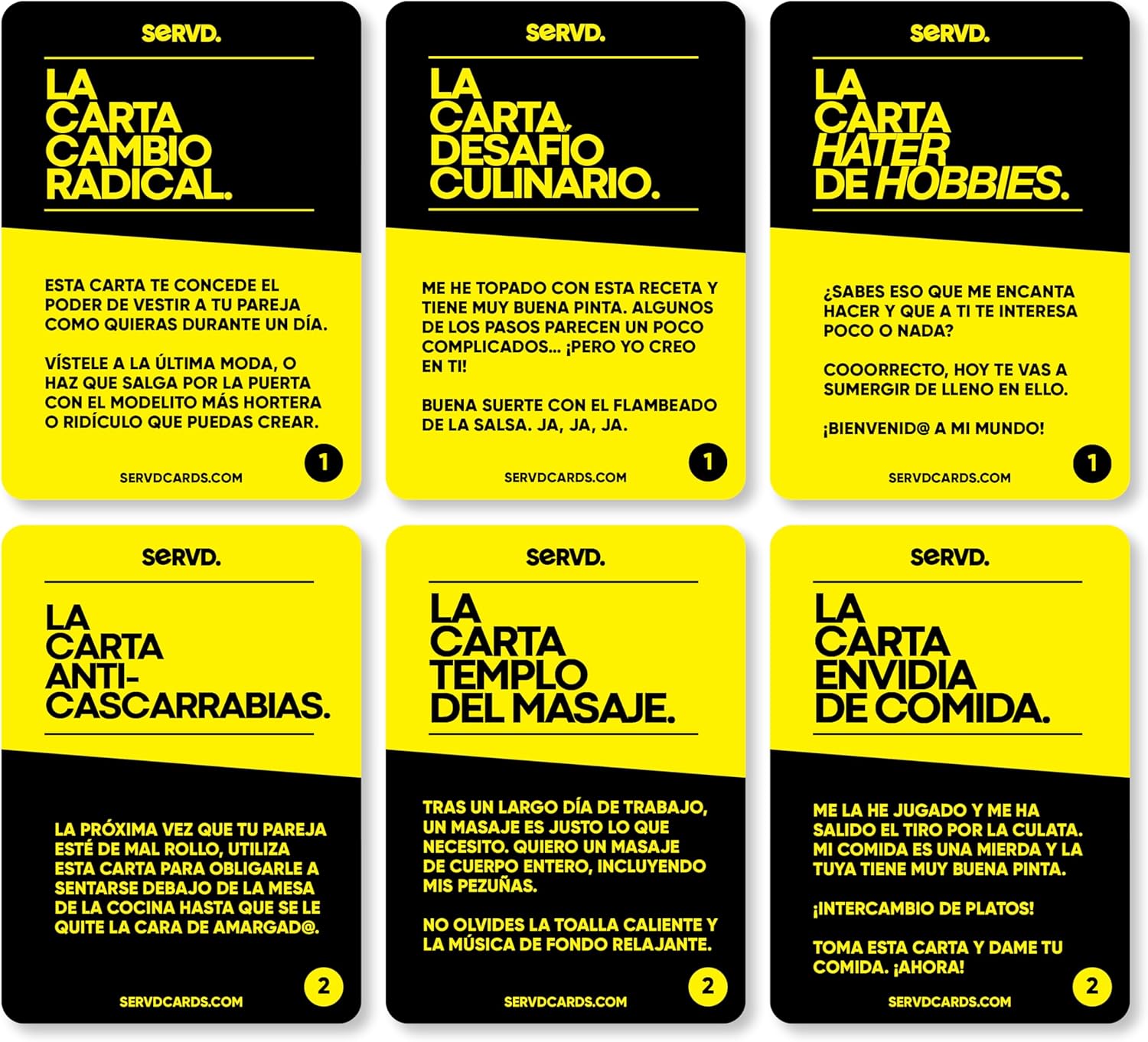 Juego de cartas SERVD Parejas - imagen adicional