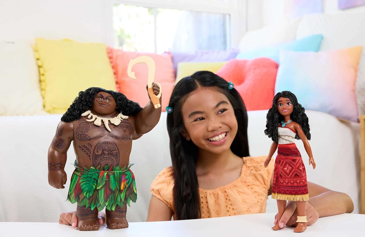 Moana 2 muñecos de Moana y Maui grandes JDD42 - imagen adicional