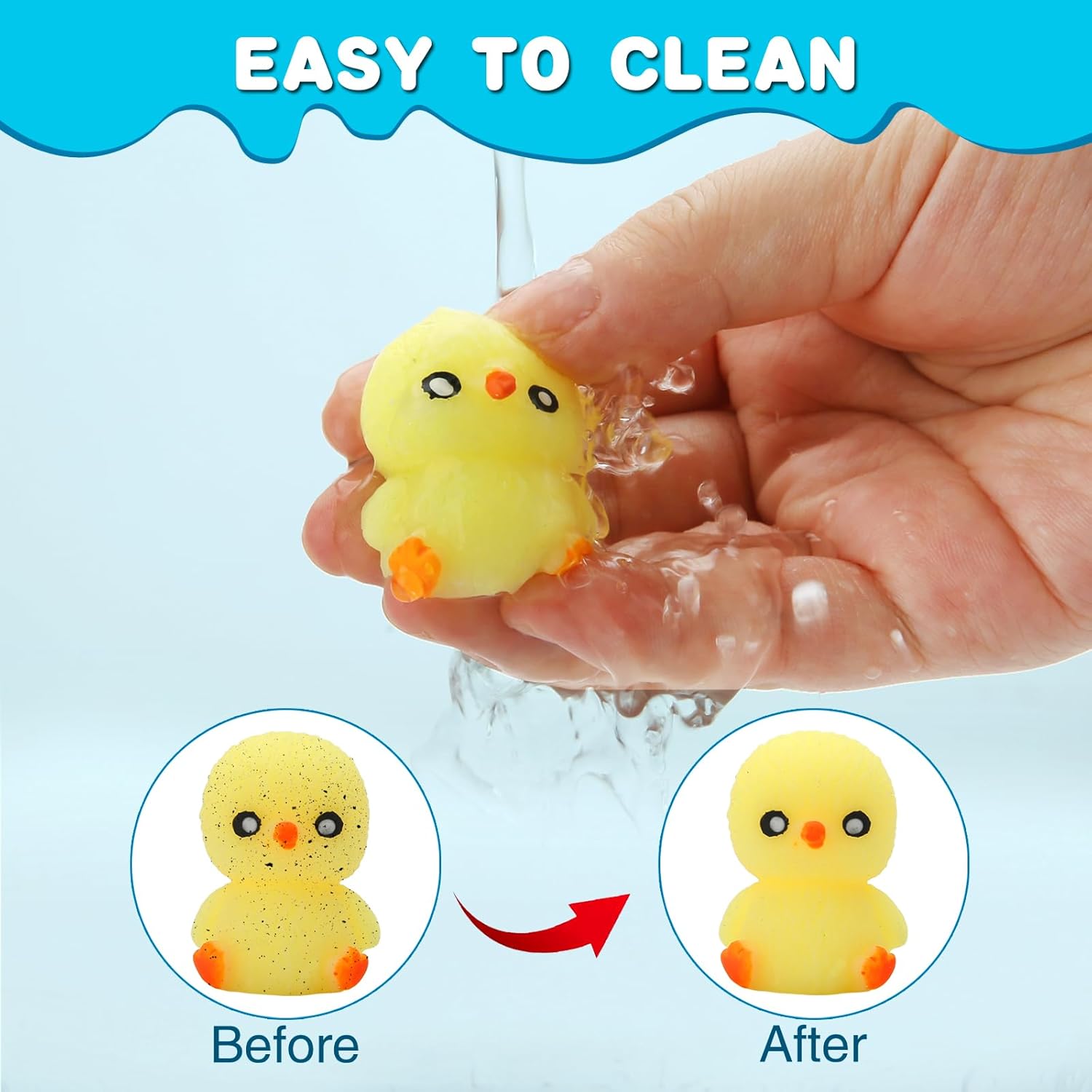 Caja con 60 juguetes sensoriales antiestrés Mochi Squishy - imagen adicional