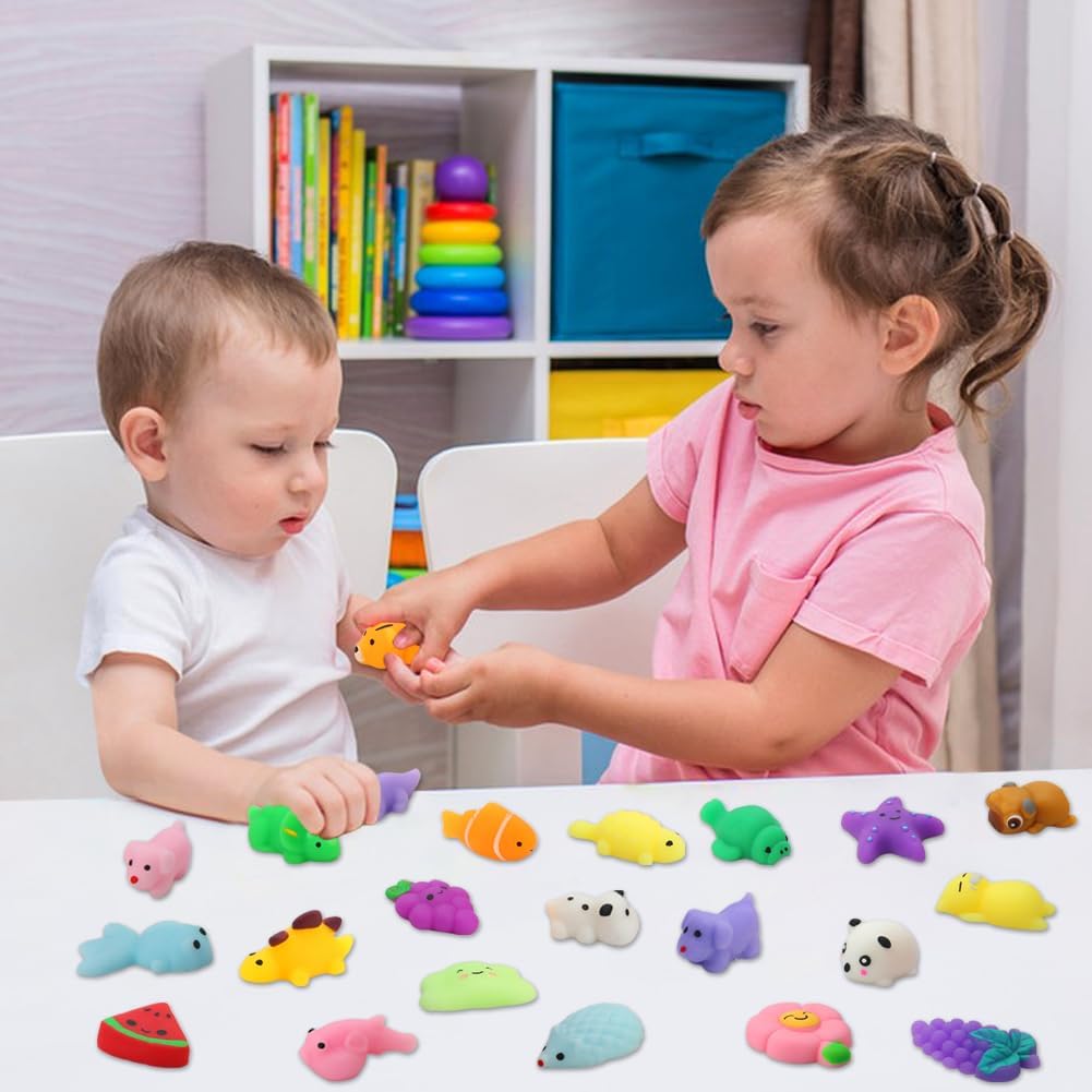 Caja con 60 juguetes sensoriales antiestrés Mochi Squishy - imagen adicional