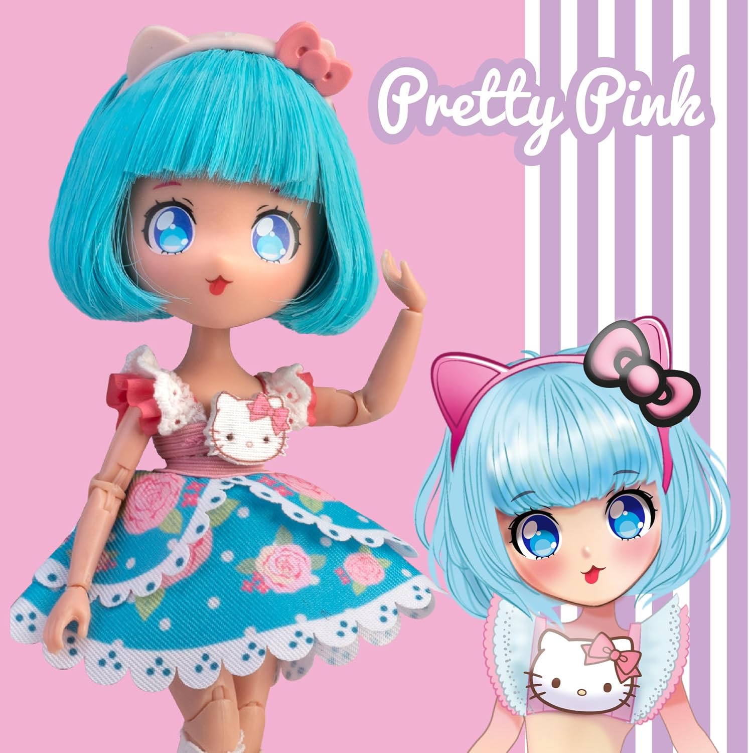 Muñeca manga 4SF Hello Kitty Pretty Pink - imagen adicional