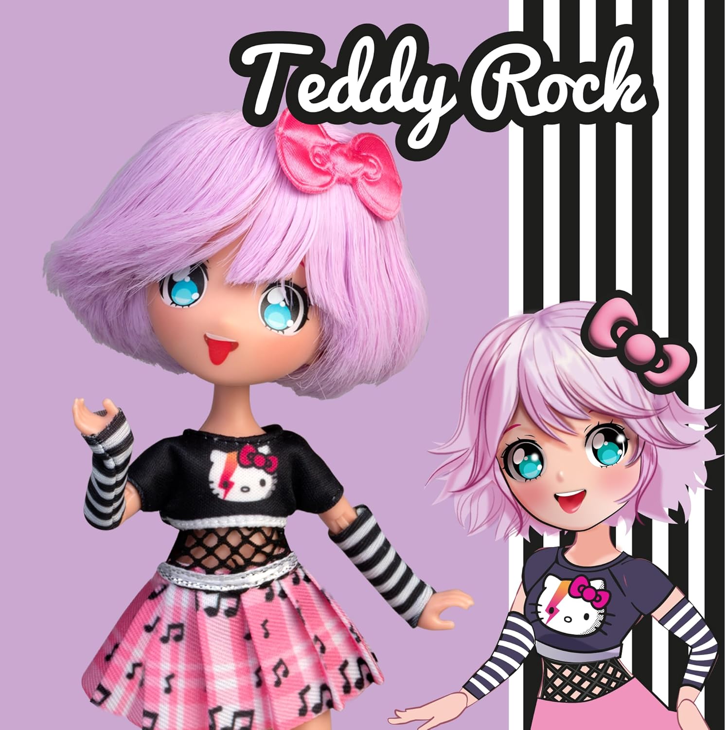 Muñeca manga 4SF Hello Kitty Teddy Rock - imagen adicional