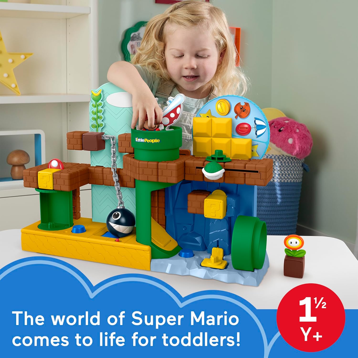My Mario Little People Set de aventuras de Mario JNP54 - imagen adicional