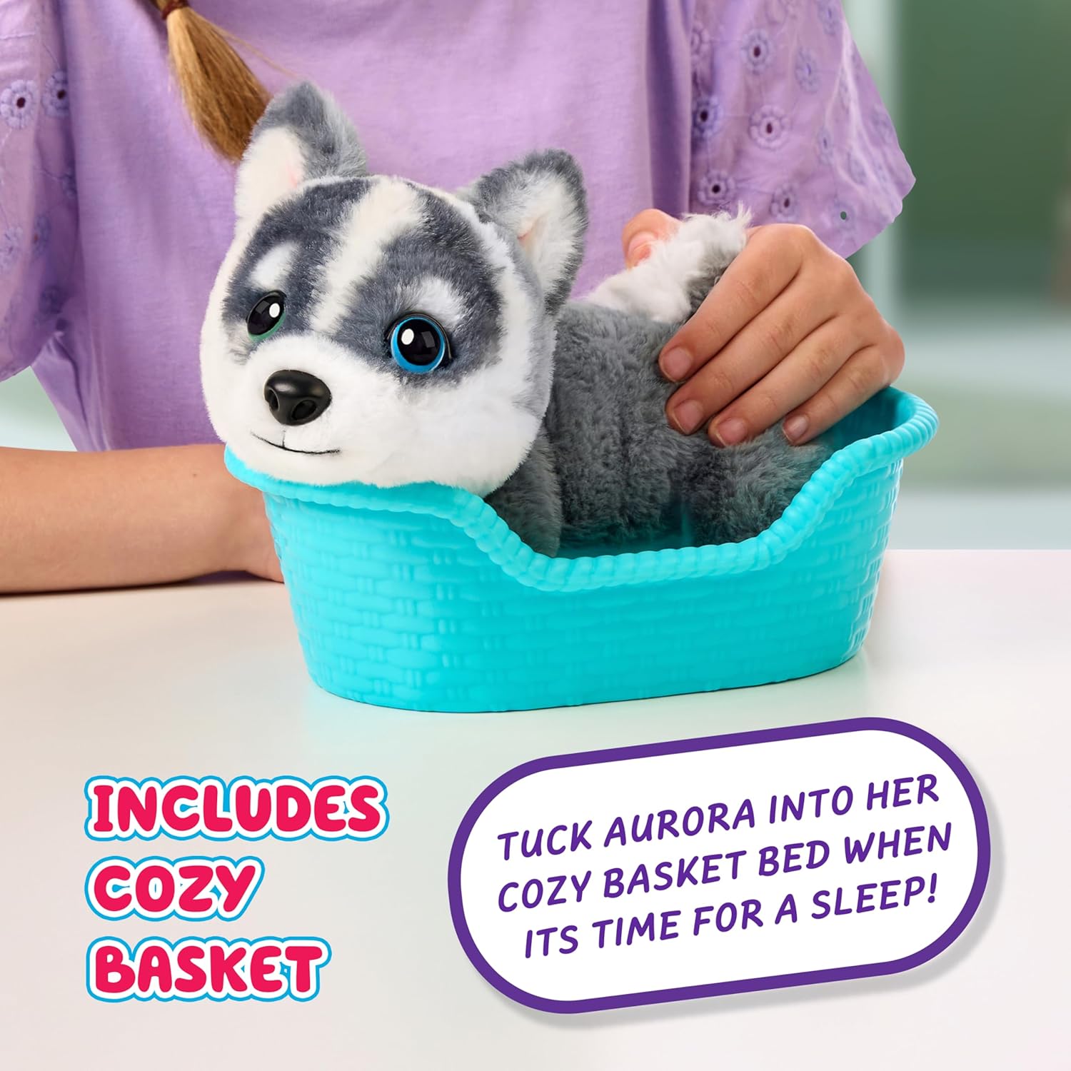Little Live Pets Mi Mini Cachorro de verdad Husky Aurora - imagen adicional