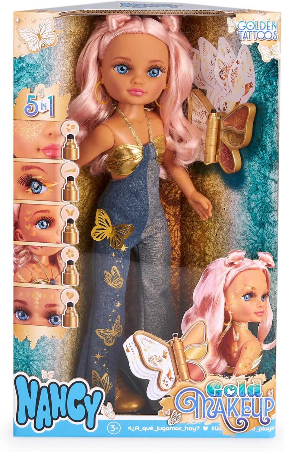 Nancy muñeca Gold Makeup Golden Tattos - imagen adicional