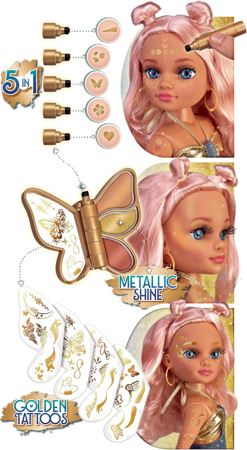 Nancy muñeca Gold Makeup Golden Tattos - imagen adicional