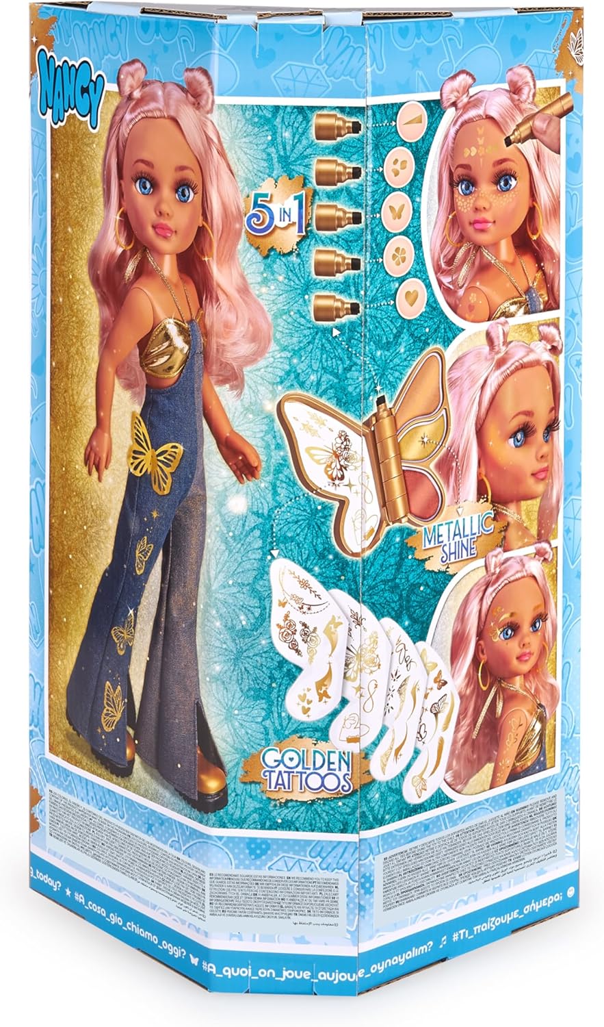 Nancy muñeca Gold Makeup Golden Tattos - imagen adicional