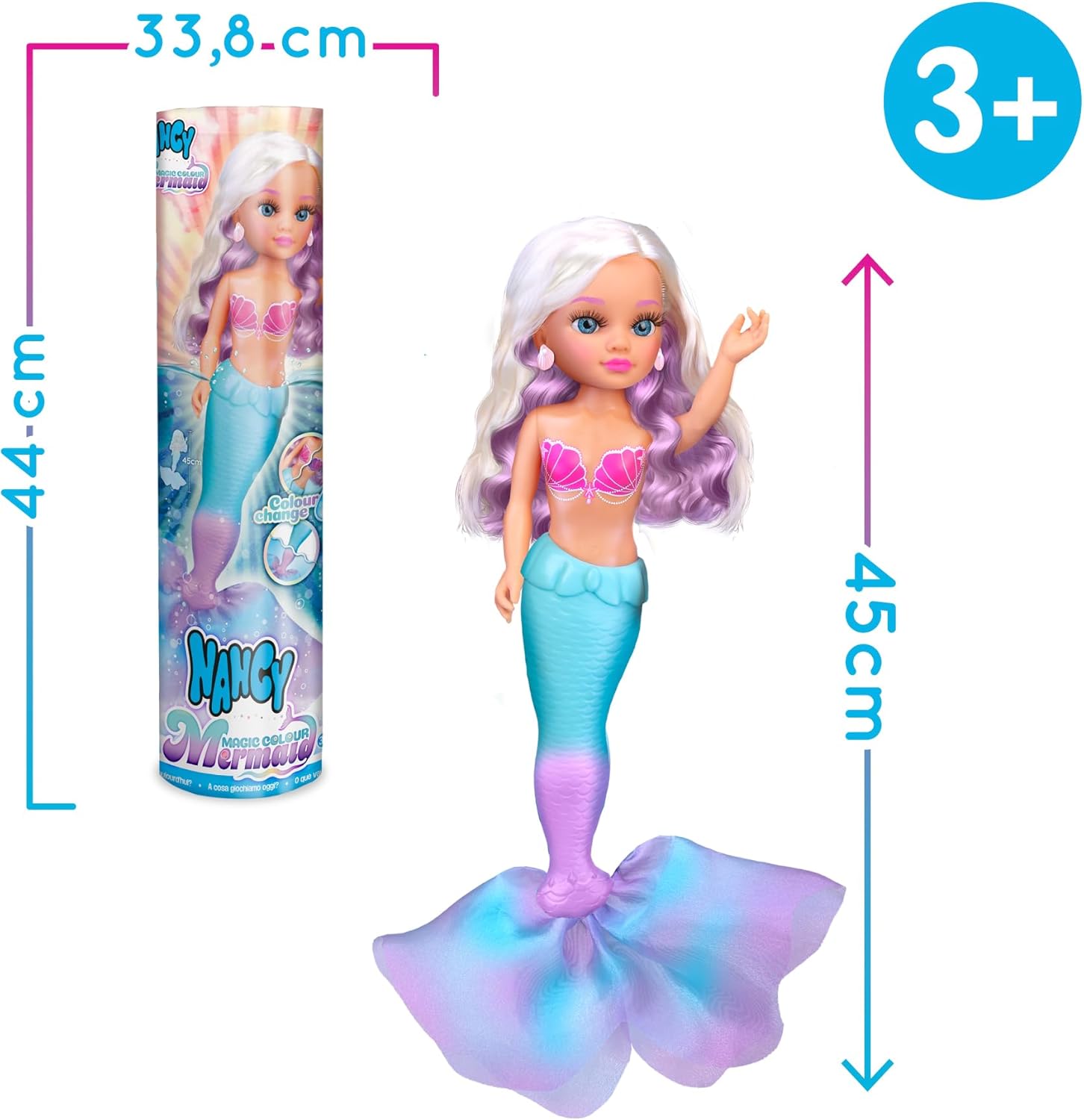 Nancy sirena muñeca Magic Colour Mermaid - imagen adicional