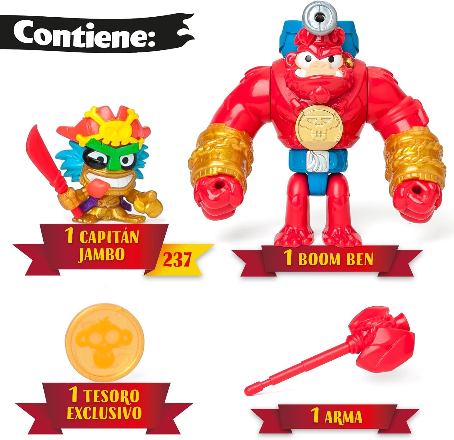 figuras PIRATIX Gorilla Bros Boom Ben - imagen adicional