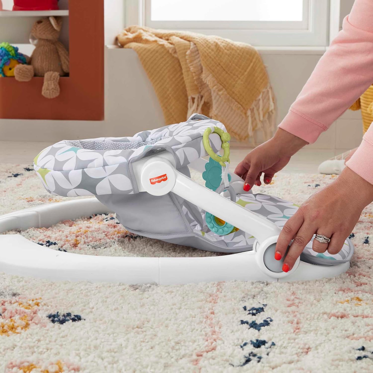 Fisher-Price Silla pórtatil de bebé para jugar en el piso - imagen adicional