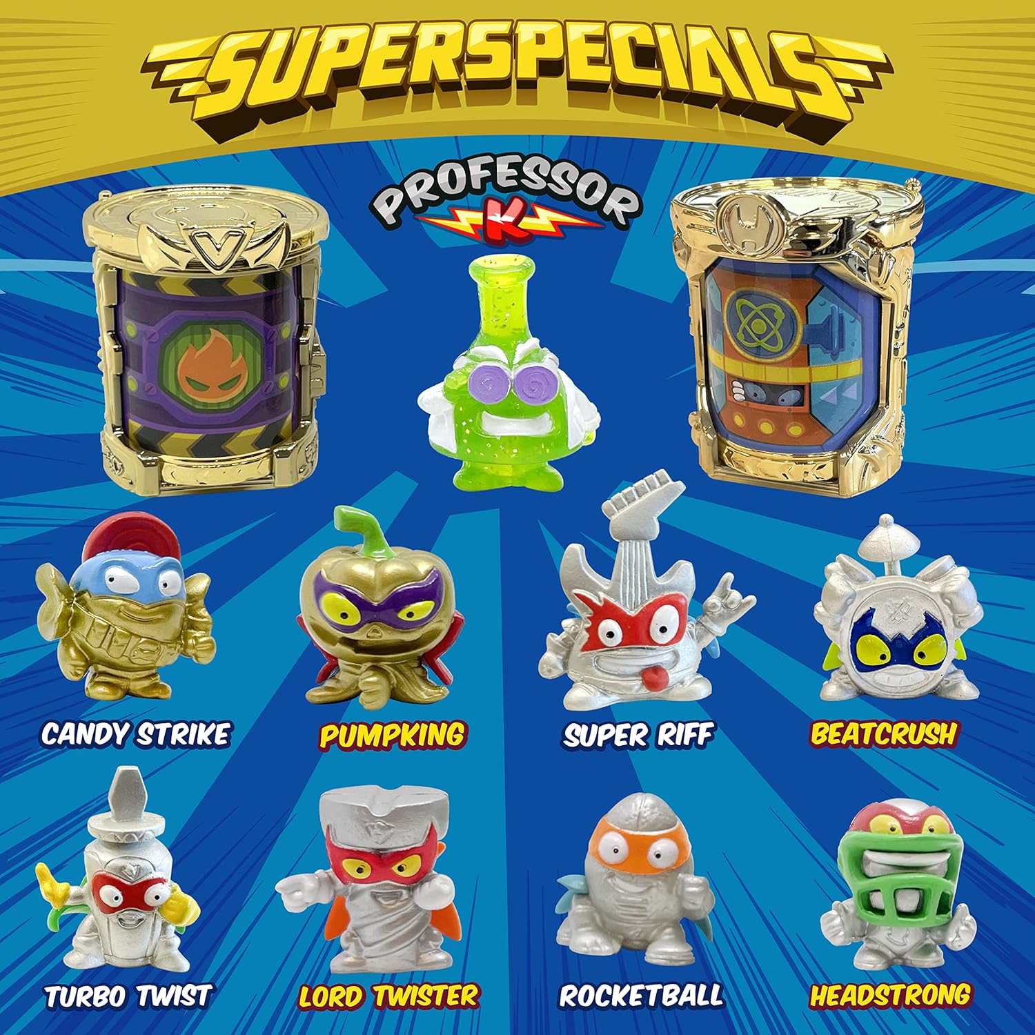 Superzings Rivals of Kaboom Lata Gold Super Especiales - imagen adicional