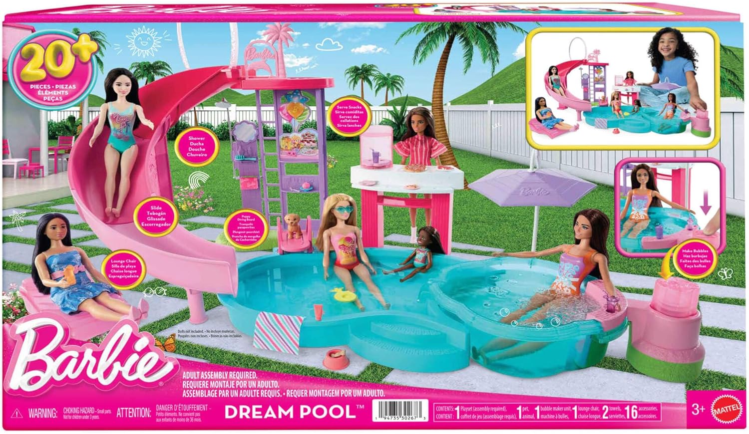 Piscina de los sueños de la Barbie JKG83 - imagen adicional