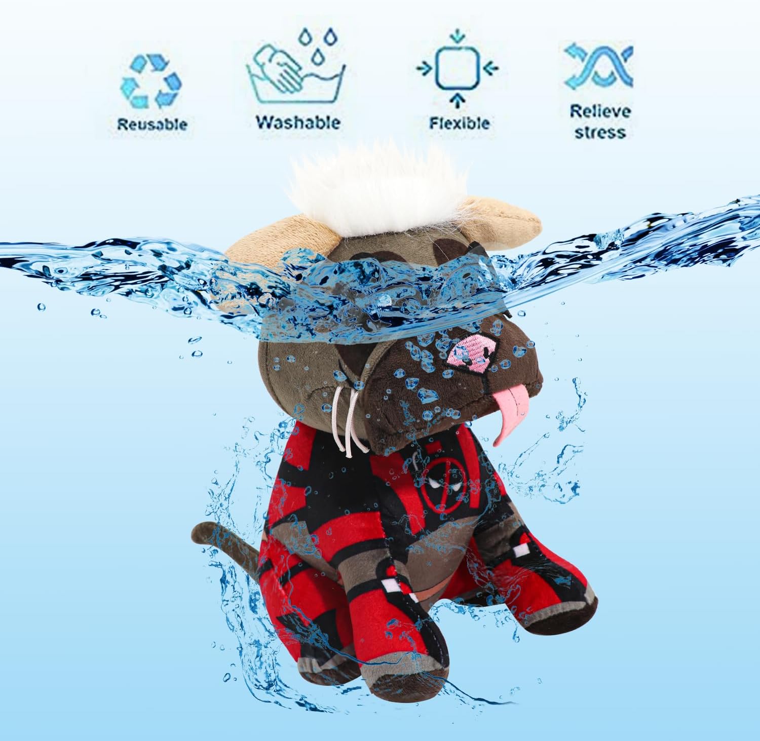 Peluche de Dogpool perrito de Deadpool - imagen adicional