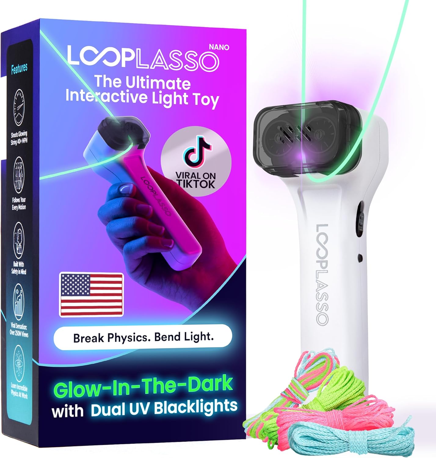 Loop Lasso® Nano Lazo interactivo que brilla en la oscuridad - imagen adicional