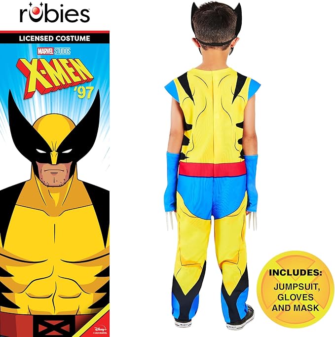 X-Men disfraz clásico de Wolverine licenciado - imagen adicional