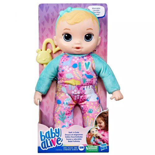 Baby Alive muñeca suave y adorable F7791 - Rubia - imagen adicional