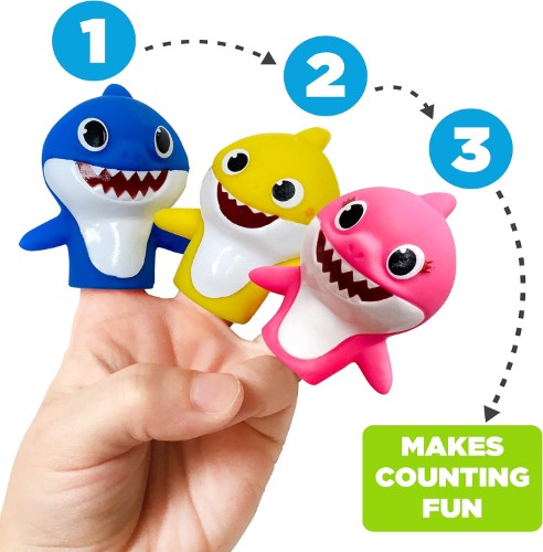 Baby Shark Set de baño títeres de dedos - imagen adicional