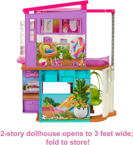 Barbie casa de vacaciones Malibu HCD50 - imagen adicional