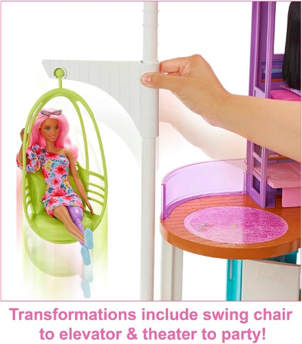 Barbie casa de vacaciones Malibu HCD50 - imagen adicional