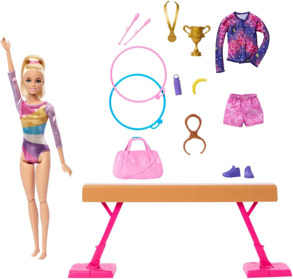 Barbie Gimnasta rubia con set de juego - imagen adicional