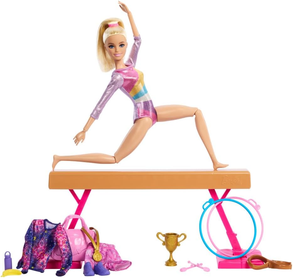 Barbie Gimnasta rubia con set de juego - imagen adicional