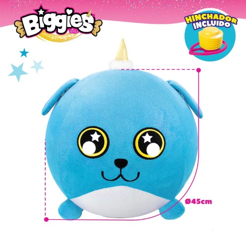 Biggies perro de peluche infable XXL 47288 - imagen adicional