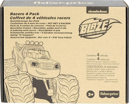 Blaze Monster Machines Pack 4 coches de carrera - imagen adicional