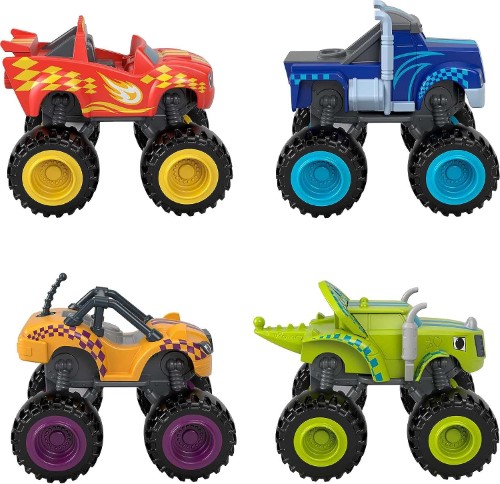 Blaze Monster Machines Pack 4 coches de carrera - imagen adicional
