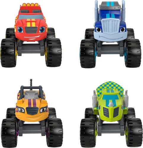 Blaze Monster Machines Pack 4 coches de carrera - imagen adicional