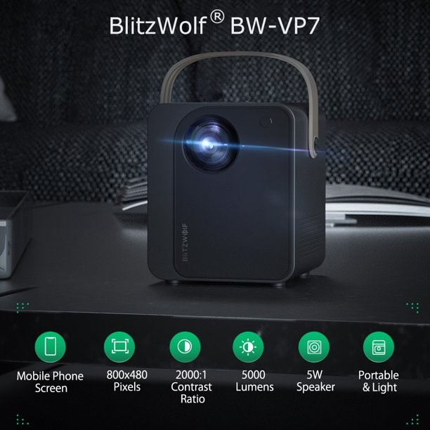 BlitzWolf proyector portátil mini BW-VP7 - imagen adicional