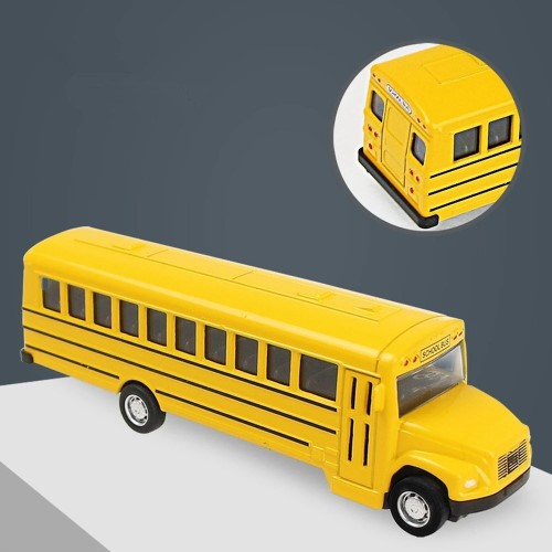 Bus Escolar carro de cuerda Escala 1/64 Diecast - imagen adicional