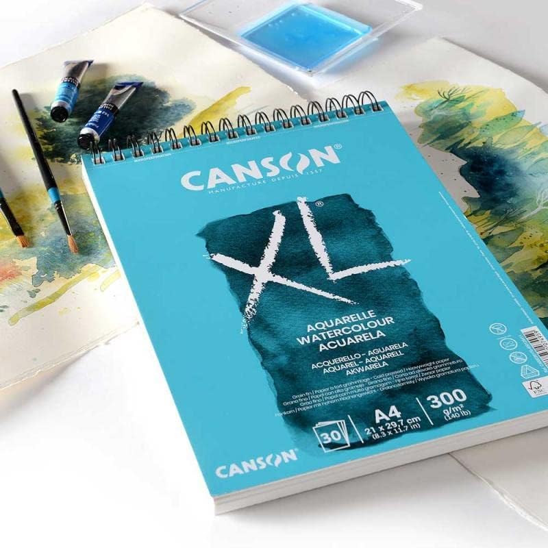 Canson XL Bloc papel acuarela prensado en frío A4 - imagen adicional