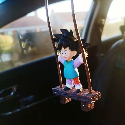 Dragon Ball Adornos Colgantes para carro Son Goku y Trunks en Columpio - imagen adicional