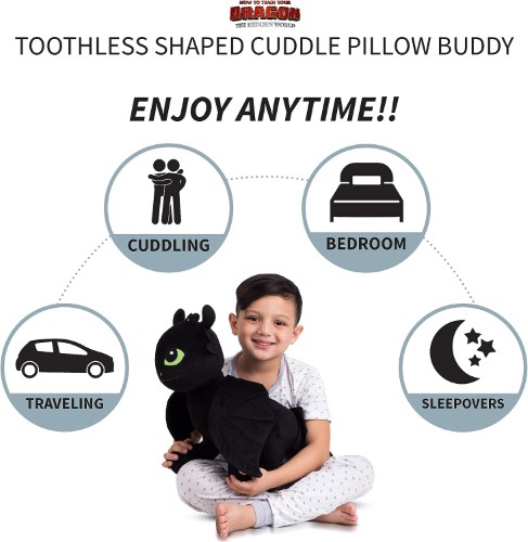 Como Entrenar Tu Dragón peluche almohada de Chimuelo - imagen adicional