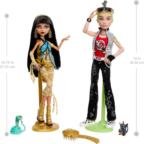 Monster High Booriginal Creeproduction Cleo De Nile and Deuce Gorgon - imagen adicional