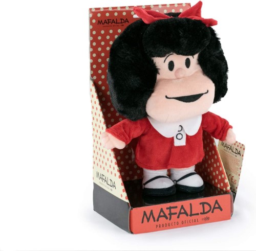 Mafalda Peluche Producto Oficial Quino Display Rojo - imagen adicional