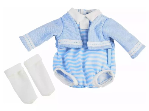 Nenuco Ropita en percha conjunto azul con patucos 35 cm