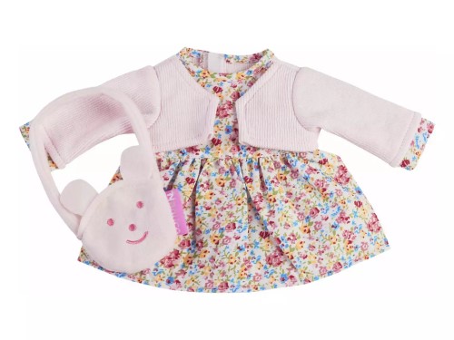 Nenuco Ropita en percha vestido flores con bolsito 35 cm