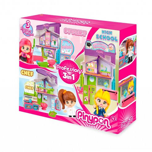 Pinypon Playset Profesiones 3-en-1 PNY45000 - imagen adicional