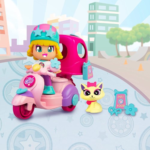 Pinypon Let's Go moto y mascota - imagen adicional