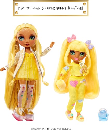 Rainbow High PJ Party muñeca Junior Sunny - imagen adicional