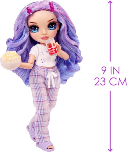 Rainbow High PJ Party muñeca Junior Violet - imagen adicional